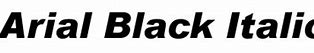 Image result for Arial Black Italic