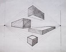 Image result for 2-Point Perspective Drawing Shapes