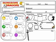 Image result for Kids Dnd Character Sheet