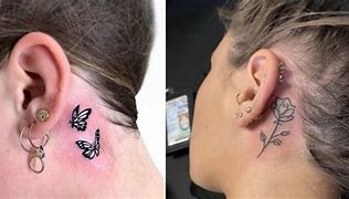 Image result for Dove Tattoo Behind Ear