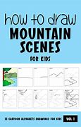 Image result for How to Draw a Mountain Scene