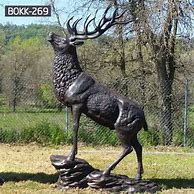 Image result for Life-Size Reindeer Statue Outdoors