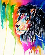 Image result for Rainbow Lion Art