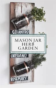 Image result for DIY Mason Jar Herb Garden