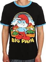 Image result for Papa Smurf Tee Shirt