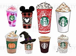 Image result for Starbucks Stitch Clip Art Platilla