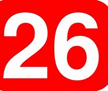 Image result for 26 Number Cut Out