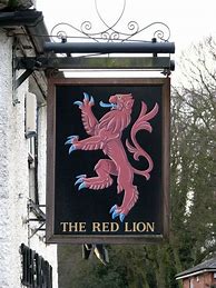 Image result for Red Lion Pub Sign