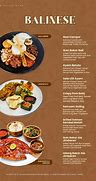 Image result for Bali Restaurant Menu