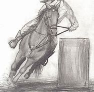 Image result for Lady Barrel Racer Line Drawing