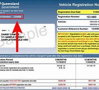 Image result for Example of a Vehicle Registration Number