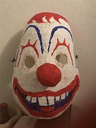 Image result for Paper Mache Clown Mask