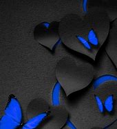 Image result for Black Background Blue Butterfly Wallpaper