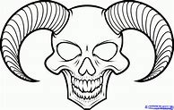 Image result for Easy to Draw Cool Skulls