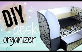 Image result for DIY Cardboard Box Desk Organizer