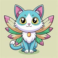 Image result for Cat with Butterfly Wings