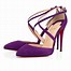 Image result for Purple Christian Louboutin Heels