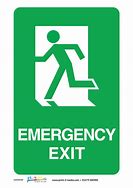 Image result for Exit Safety Sign