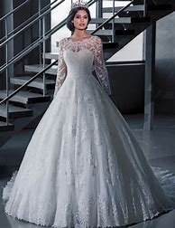 Image result for Lace Ball Gown Wedding Dress