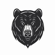 Image result for Black Bear Head White Background