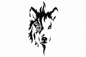 Image result for Tribal Wolf Tattoo