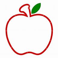 Image result for Red Apple Outline