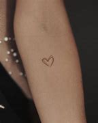 Image result for Minimal Heart Tattoo