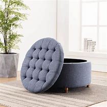 Image result for Ottoman with Shelf