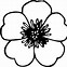 Image result for Flower Clip Art Black and White Drawings