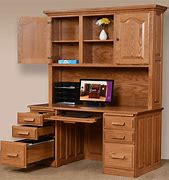 Image result for Oak Computer Desk