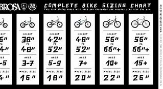 Image result for Bicycle Bike Frame Size Chart