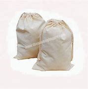 Image result for White Organic Cotton Canvas Drawstring Bag