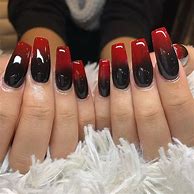 Image result for Clear Red Nails