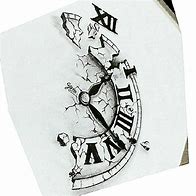 Image result for Broken Clock Ink Drawing