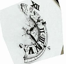 Image result for Broken Pocket Watch Tattoo Drawings