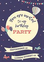 Image result for Birthday Invitation Clip Art