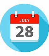 Image result for July 28 Calendar