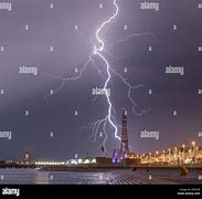 Image result for Lightning Strikes Blackpool Tower