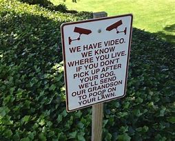 Image result for Scary Yard Signs