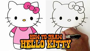 Image result for How to Draw Hello Kitty