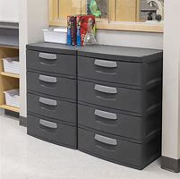 Image result for plastic storage cabinet clear drawers