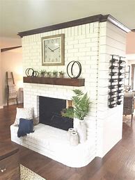 Image result for DIY Brick Fireplace