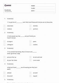 Image result for 6 Grade Vocabulary Worksheets Free