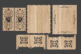 Image result for Laser-Cut Wood Box Patterns Free