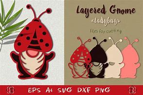 Image result for Ladybug Gnome SVG