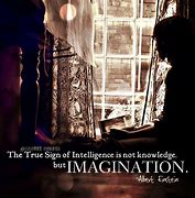 Image result for The True Sign of Intelligence Is Imagination