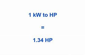 Image result for 1 HP to kW