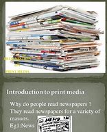 Image result for Magazines as Print Media