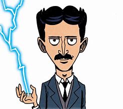 Image result for Nikola Tesla Caricatura