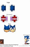 Image result for Sonic Paper Dolll